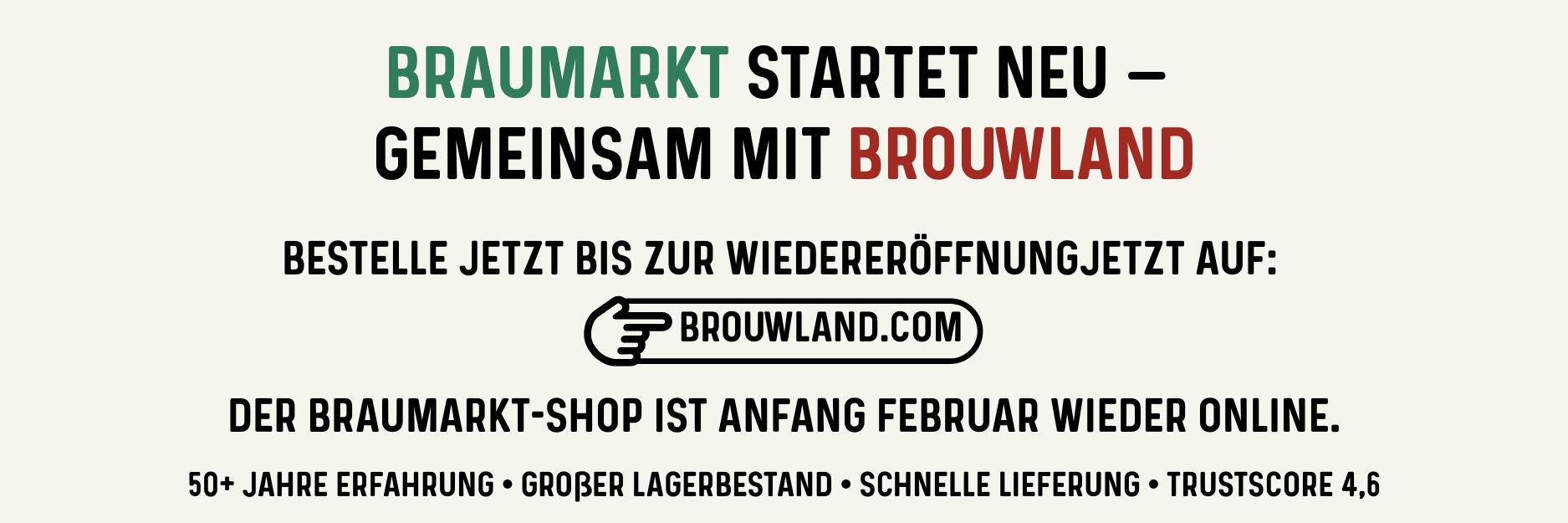 Ankündigung Braumarkt x Brouwland