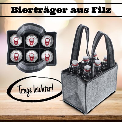 Bierträger aus Filz - Bierträger aus Filz