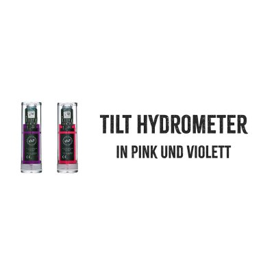 Das Tilt Hydrometer in pink und violett - Das Tilt Hydrometer in pink und violett