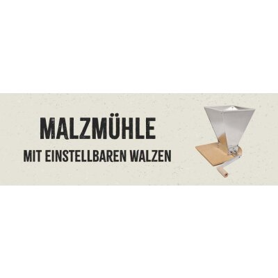 Malzmühle mit einstellbaren Walzen - Malzmühle mit einstellbaren Walzen