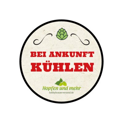 Bei Ankunft kühlen! - Bei Ankunft kühlen! Hefe kühlen nicht vergessen