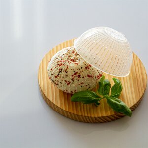 Cheese mold round flat for 250 g