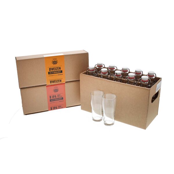 Bier-Kwik® Microbrauset - Nachfüllpaket mit Flaschen