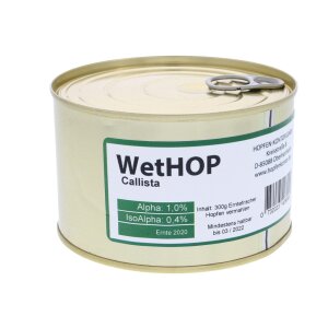 WetHop - Callista Hopfen in der Dose 300 g - ca. 0,8 %...