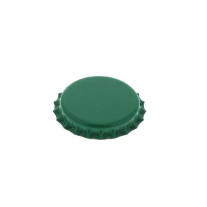 Crown caps 26 mm - GREEN, 100 pieces