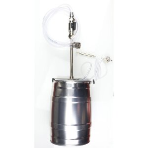 Bottle filler for 5-litre-kegs (with counter pressure)