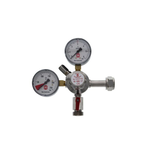 Pressure regulator standard 3 bar incl. contents gauge, one-piece
