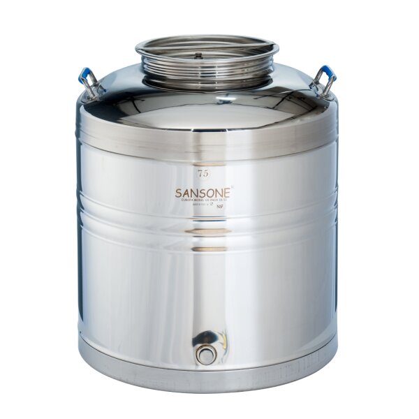 Stainless steel can 75 litre
