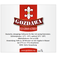 GOZDAWA Old German Altbier 9 (OGA9) - obergärige Trockenhefe 10g