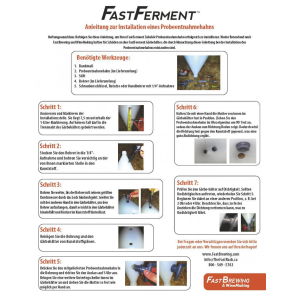 FastFerment® - Probeenthahmehahn - Einbausatz