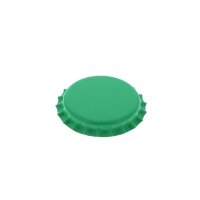 Crown caps 26 mm - Light Green, 100 pieces