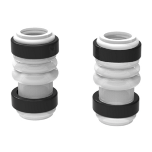 GF Top/Bottom Pump Silicone Tubes (2) with Fixing Rings (4)