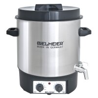 Bielmeier preserving cooker with 3/8  stainless steel discharge tap
