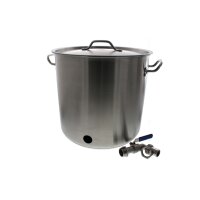 Pot with 94 Liter - with lid and tap