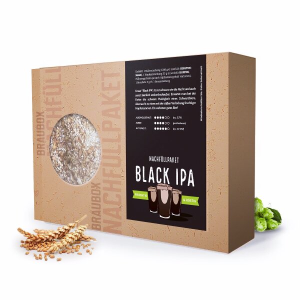 Besserbrauer Nachfüllpaket "Black India Pale Ale (Black IPA)" für Besserbrauer Braubox