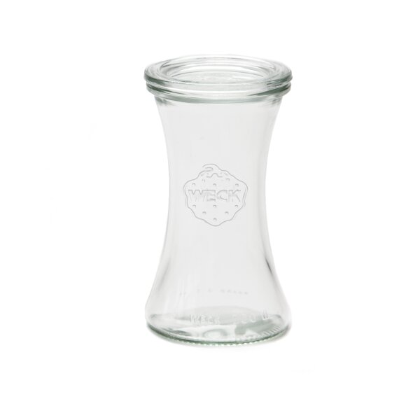 WECK® deli glass 200 ml (round border 60) - 6 glasses with glas lid