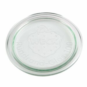 WECK® replacement glass lid (round border 100)