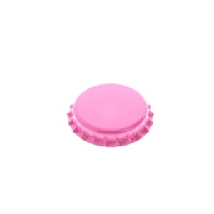 Crown caps 26 mm - Pink, 100 pieces