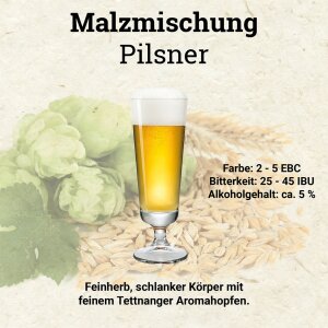 HUBL Malzmischung Pilsner - 30 Liter