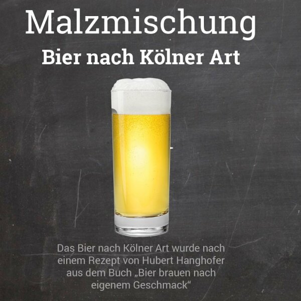 Malzmischung "Bier nach Kölner Art" - Geschrotet